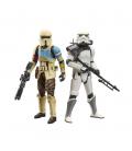 Pack 2 figuras hasbro star wars the black series battlefront scarf stormtrooper & magma stormtrooper