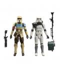 Pack 2 figuras hasbro star wars the black series battlefront scarf stormtrooper & magma stormtrooper