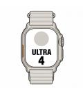 Apple watch ultra 4/ gps/ 49mm/ caja de titanio natural/ correa ocean gris translúcido