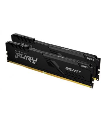 Memoria ram kingston fury beast 2 x 8gb/ ddr4/ 3200mhz/ 1.35v/ cl16/ dimm