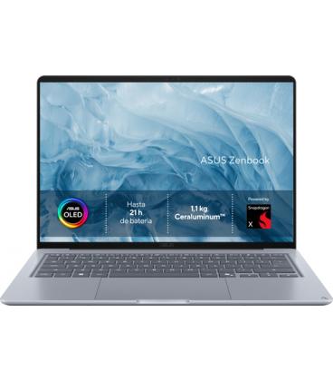 ASUS Zenbook 14 OLED UX3480QA-U1144W Copilot+ PC Copilot+ PC - Ordenador Portátil " WUXGA (Snapdragon X1-26-100, 16GB RAM, 256GB
