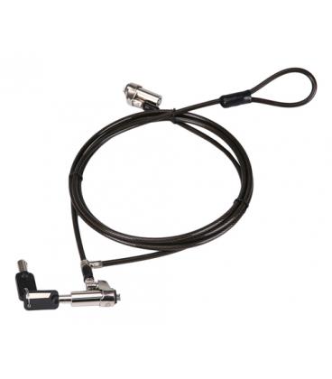 Cable de seguridad conceptronic custodio02bnmt doble cabezal con llave compatible con llave maestra
