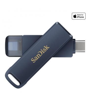 Memoria usb tipo c - lightning sandisk 128gb phone drive cielo metalizado