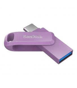 Memoria usb tipo a - usb tipo c sandisk 128gb ultra dual drive go lavanda
