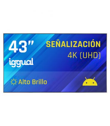 iggual Pantalla señalización 4K 43" Alto Brillo