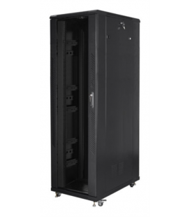 ARMARIO RACK LANBERG 19" 42U 800X1200 PUERTA DE CRISTAL FLAT PACK NEGRO