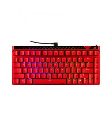 Teclado gaming asus rog falchion ace 75 he rojo