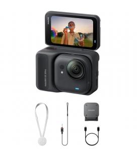 Cámara digital deportiva insta360 go ultra pack standard/ 4k/ ángulo de visión 360º/ negra
