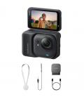 Cámara digital deportiva insta360 go ultra pack standard/ 4k/ ángulo de visión 360º/ negra