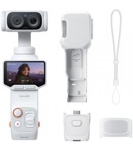 Cámara digital deportiva insta360 luna ultra pack standard/ 8k/ ángulo de visión 360º/ blanca