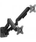 Soporte de pared con contrapeso para 2 monitores o tv aisens wt32tsr-479/ giratorio/ inclinable/ hasta 9kg