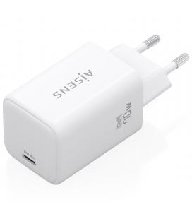 Cargador de pared gan aisens asch-70w1p088-w/ 1xusb tipo-c/ 70w/ blanco