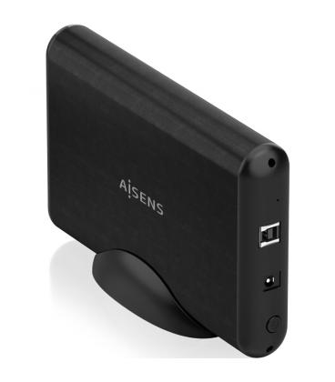 Caja externa para disco duro de 3.5' aisens ase-3533b/ usb 3.1