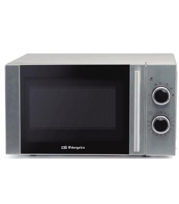 Microondas orbegozo mi 2080/ 700w/ capacidad 20l/ plata