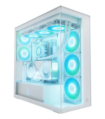 Caja gaming torre arctic vg white (cristal transparente)/ blanca