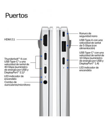 Portatil hp elitebook x g2i notebook ai u5 - 325 - 32gb - ssd 512gb - 14 pulgadas fhd+ - w11p