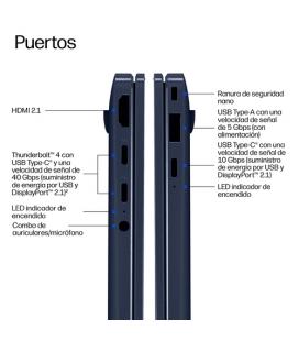 Portatil hp elitebook x g2a notebook ai rai7p - 450 - 32gb - ssd 1tb - 14 pulgadas fhd+ - w11p