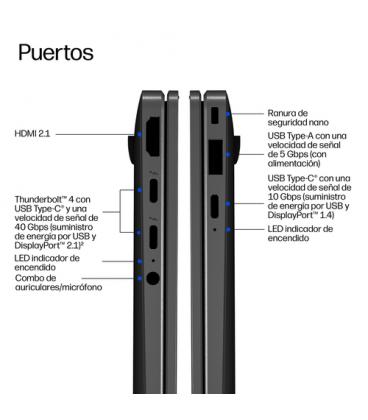 Portatil hp elitebook x g2i notebook ai copilot+ pc u5 - 325 - 16gb - ssd 512gb - 14 pulgadas fhd - w11p