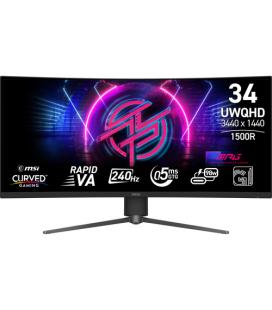 Monitor curvo gaming msi mpg 346cqrf x24 34 pulgadas uwqhd 240hz