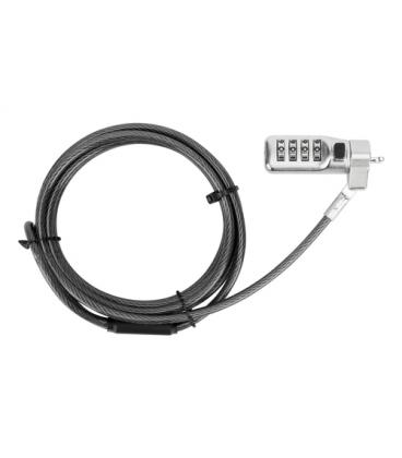 Cable de seguridad targus defcon compact reseteable con clave