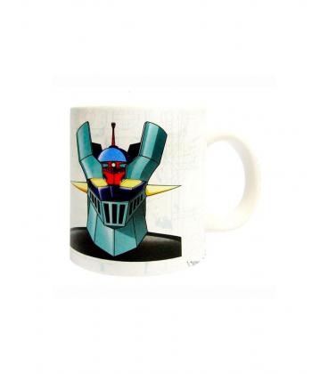 Taza sd toys mazinger z blanca ceramica