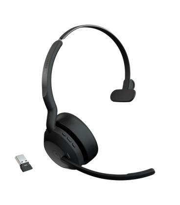 Auriculares jabra evolve2 55 ms mono inalambrico negro