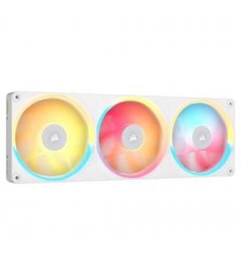 Ventilador caja corsair lx360 - r icue link rgb 3x 120mm blanco