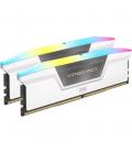 Memoria ram ddr5 32gb 2x16gb corsair vengeance rgb white - 6000mt - s - pc5 - 48000 - cl38