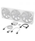 Ventilador caja corsair icue link lx360 rgb 3x 120mm blanco