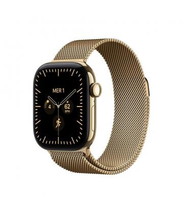 Smartwatch apple watch s12 gps + cell 42mm radiant gold titanium milanese loop