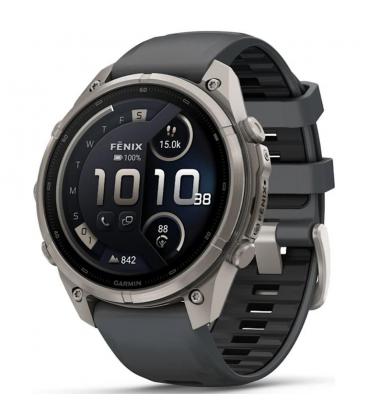 Smartwatch garmin fenix 9 pro amoled lte 47mm titanium correa gris