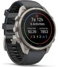 Smartwatch garmin fenix 9 pro amoled lte 47mm titanium correa gris