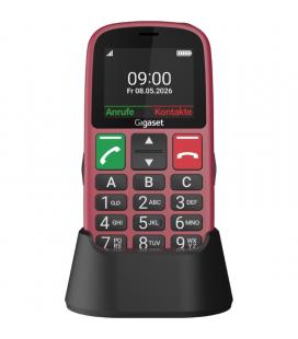 Teléfono móvil gigaset gl30 para personas mayores/ 4g/ rojo
