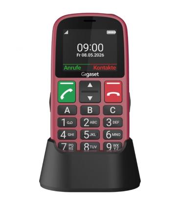 Teléfono móvil gigaset gl30 para personas mayores/ 4g/ rojo