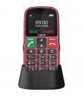 Teléfono móvil gigaset gl30 para personas mayores/ 4g/ rojo