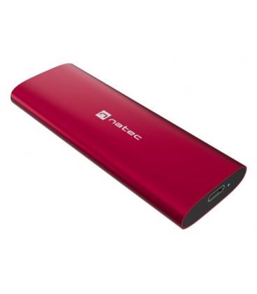 CARCASA SSD NATEC RHINO M.2 NVME LITE USB-C 3.2 GEN 2 ROJO RUBI
