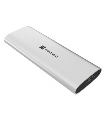 CARCASA SSD NATEC RHINO M.2 NVME LITE USB-C 3.2 GEN 2 PLATA ARTICO
