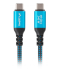 CABLE USB C 4.0 LANBERG M/M 40GB/S PD240W 8K60HZ 0.5M NEGRO/AZUL