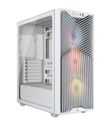 Caja ordenador gaming corsair 3200d rs argb atx cristal templado blanca
