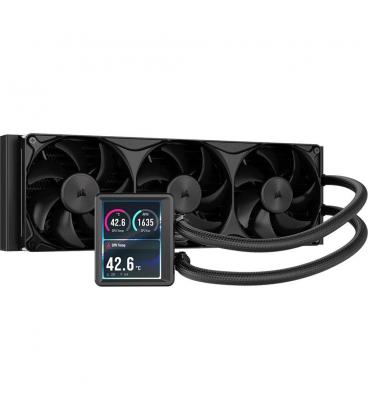 Kit refrigeracion liquida corsair nautilus ii 360 rs lcd 3x 120mm negr