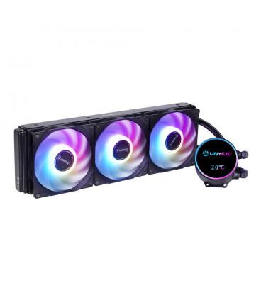Kit refrigeracion liquida unykach aquastorm neo 360 argb 3x 120mm negro