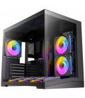 Caja ordenador gaming antec cx m3 matx argb cristal templado negra