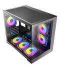 Caja ordenador gaming antec cx m3 matx argb cristal templado negra