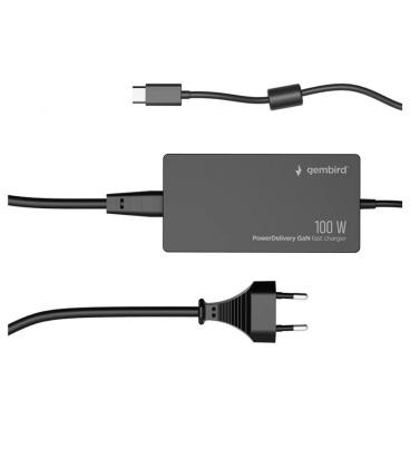 Gembird cargador rápido usb-c gan p.delivery 100w