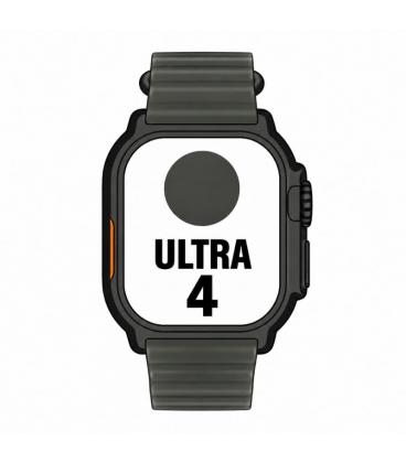 Apple watch ultra 4/ gps/ 49mm/ caja de titanio negro/ correa ocean negro translucido