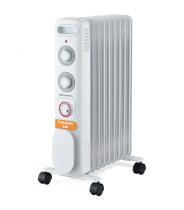 Radiador de aceite grunkel rd-2500s/ 3 potencias/ 2500w/ 11 elementos caloríficos
