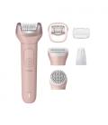 Depiladora philips epilator series 9000 bre718/ con batería/ 6 accesorios