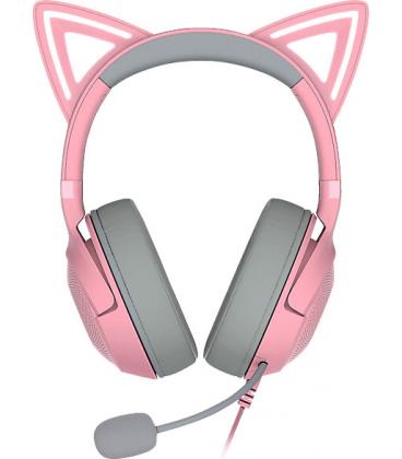 Auriculares gaming razer kraken kitty v2 jack 3.5mm rosa