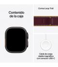 Smartwatch apple watch u4 gps+cell 49mm black titanium case with burgundy trail loop s - m