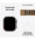 Smartwatch apple watch u4 gps+cell 49mm natural titanium case with desert alpine loop l